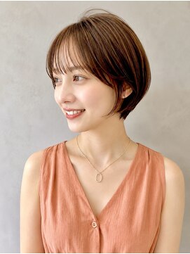 ウィールール 栄町店(WE RULE) 札幌ショートボブ×透け感ブラウン｜30代40代大人美人ショート