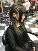 サイドコーンロウ流しロングヘアー♪