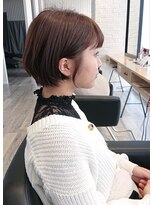 アーロン(aaron)&nbsp;お客様スタイル☆サンドベージュ×ショートボブ