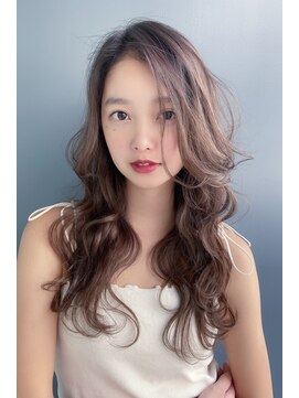 クーエフー(coo et fuu) ココアブラウンのフリンジウェーブでラフな雰囲気に♪藤沢