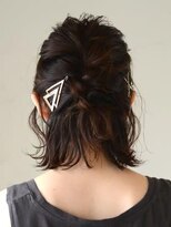 アース 三軒茶屋店(HAIR&MAKE EARTH) ヘアアレンジ_クリップ_暗髪_ブラック_ナチュラル_三軒茶屋