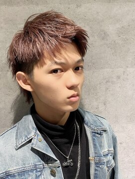 ゴールドシブヤ(GOALD SHIBUYA) ツイストスパイラル波打ちスパイラルセンターパート刈り上げ束感