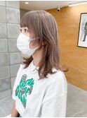 ミルクティベージュ ラベンダーグレージュ ブリーチカラー