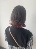 グラデーション ブリーチ 毛先 切りっぱなし 髪質改善 三宮