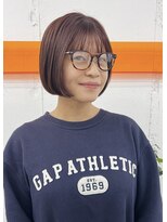 ユイツ&nbsp;アゴラインボブ×ピンクブラウン