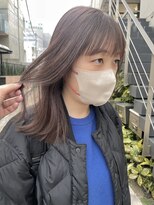 シンク オモテサンドウ(sync omotesando)&nbsp;艶感ラベンダーベージュとレイヤーカット