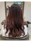 透明感up!美髪ピンクブラウン
