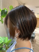 アース 三田南ウッディタウン店(HAIR&MAKE EARTH)&nbsp;30代40代前下がりストレート大人ボブリップライン