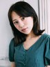 オーガニックカラー全体白髪染め＋プロケアトリートメント　￥3960