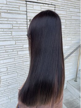 クーペ 熊本店(COUPE)の写真/美髪矯正をした方には髪の劣化を防ぐために行う質感調整が大人気◎後ろ姿が綺麗な美髪になりたい方にも◎