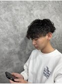 波巻きパーマ