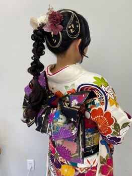 ファミールヘア(FAMILLE hair)の写真/【中区平井/駐車場あり】2026年七五三・成人式のご予約承り中!成人式、卒業式等ハレの日はFAMILLE hairへ＊