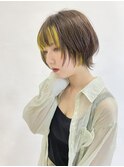 インナーカラー/ショートウルフ