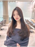 【ロングヘア 韓国ヘア　前髪なし　#12】#渋谷駅#韓国#髪質改善