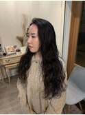 ロングウェーブで魅せる大人カール