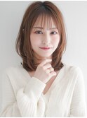 ハイライトカラー結べるボブうる艶髪美髪似合わせカット前髪