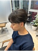 毛流れセンターパート、ニュアンスパーマ