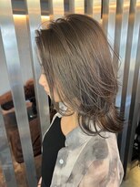 スリーバイベルベット(THREE...by velvet)&nbsp;ダブルカラー♪ブリーチなしカラー顔まわりカット