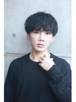 エミュ 表参道 青山(emu)&nbsp;無造作マッシュブルーブラック表参道