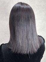 ルノン フィージュ(LUNON fieju)&nbsp;黒髪クラゲヘアーオリーブグレー小顔ココアベージュ