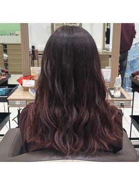 レッドブラウン/ワンカラー/暖色カラー/ブリーチなしカラー