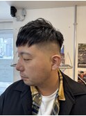 ダウンショート×スキンフェード