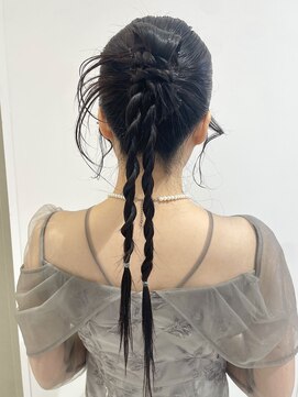 ケンジ 横浜(KENJE) タイトアレンジ/お呼ばれヘア/韓国ヘア/カチモリ