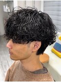 波巻きシャドウパーマ