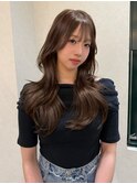 韓国レイヤー×柔らかブラウンベージュ
