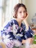 【早割☆10/17 淀川花火大会】ヘアセット＋浴衣着付け☆TEL￥4600　NET￥4900