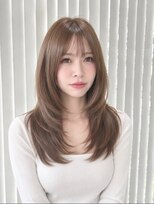 ユウヘアー 師勝店(U Hair)&nbsp;プレトワカラーで艶のあるロングレイヤー