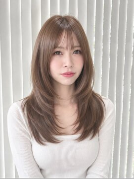 ユウヘアー 師勝店(U Hair) プレトワカラーで艶のあるロングレイヤー