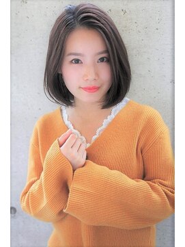 ヘアーアンドメイク シーク 吉祥寺(HAIR&MAKE SeeK) ワンカールボブ×アッシュベージュ【seek吉祥寺】