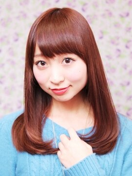 エマージュ 蒲田(Emerge) うるツヤストレートは厚めバングで完成させて