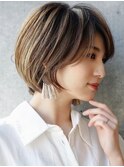前髪あり大人ショートボブ20代30代40代【AIN.表参道】川原大地