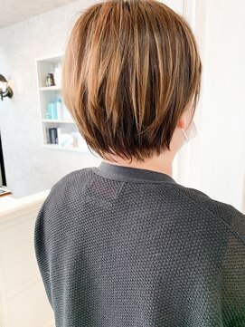 キャアリー(Caary) 福山市美容院 人気 丸みショート髪質改善ストレートCaary