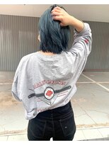 マティー(MATTY)&nbsp;お洒落上級者に！ぷつっとボブにターコイズブルー！