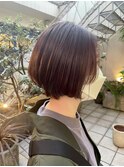 インナーカラー×ボブ