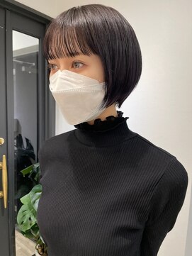 トゥーリ 薬院店(tuuli) tuuli miyu ダークヴァイオレットショート/20代30代40代50代