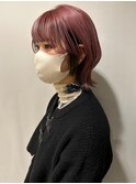 ピンク×ブラックインナーカラー