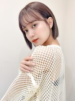 レア 表参道(L'ea)&nbsp;黒髪クラゲヘアーオリーブグレー小顔ココアベージュ