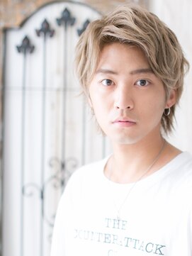 モッズヘア メン 上尾東口店(mod's hair men) ワイルドアップバングの外国人風グラデーションウルフT上尾