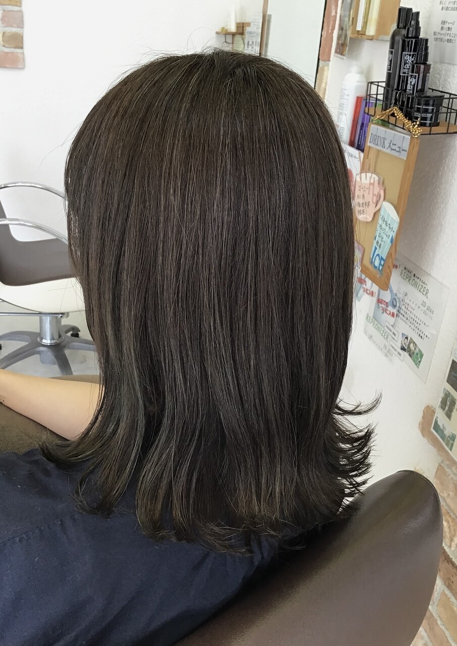 白髪ぼかし ×新色イルミナカラー マリーン：L181603135｜ドゥ スタイル