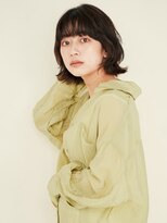 オンク 新宿(onk)&nbsp;黒髪/グレーベージュ/レイヤーロング/前髪パーマ[新宿駅]