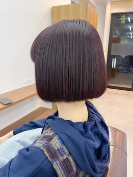 ランプ(Lamp) 【白髪染め可】ボブショート ビフォアー＆アフター/白髪ぼかし