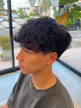 ヘアーアンドエステ ハラダ 滝ノ水店(Hair&Esthe Harada) メンズ/スパイラルパーマ