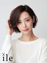 イル(ile)&nbsp;20代30代40代/マロンベージュ/似合わせカットフェザーショート