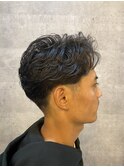 メンズ毛流れパーマ