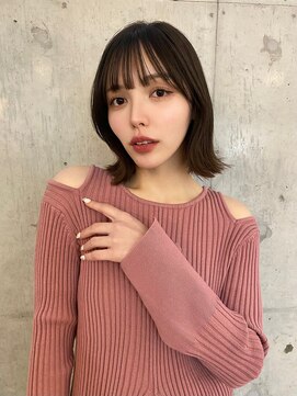 ガーデン オオタカノモリ(garden otakanomori) 大人可愛いこなれボブ/結べるボブ/シースルーバング/艶カラー