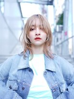 ギークス(GEEKS)&nbsp;【GEEKS渋谷】ミルクティーベージュ/ハイトーン/ウルフカット/冬